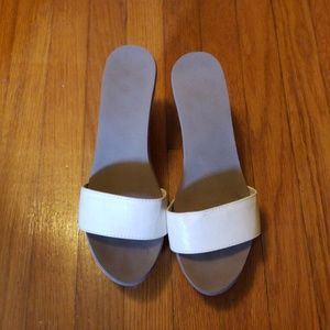 White sandals